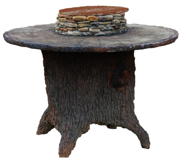 table-urn-old-stump