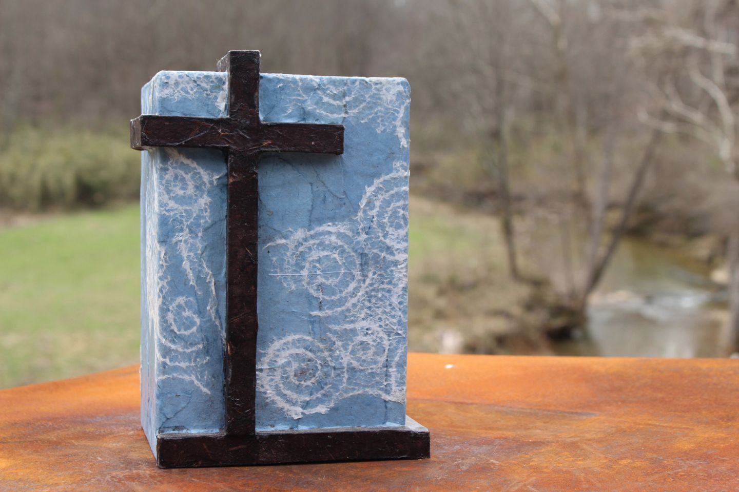 THE CROSS, a Full Size, Faith-based, One of a Kind Cremation Urn for Adult Human Ashes
