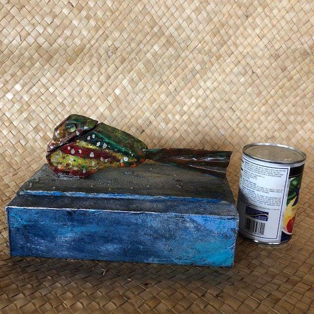 GONE FISHING, an Original, Full-Size Cremation Urn for Adult Human or Pet Ashes