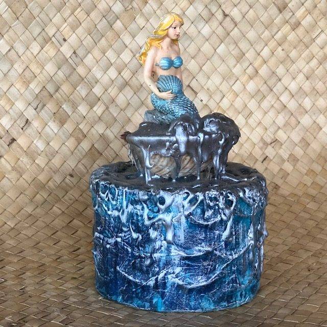 MERMAID, a Whimsical Small or Sharing Cremation Urn for Human or Pet Ashes