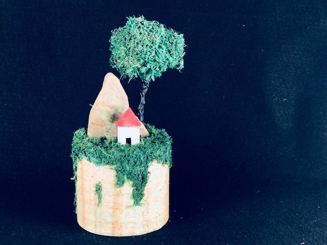 CABIN IN THE WOODS, a Uniquely Creative Keepsake or Sharing Cremation Urn for the Beloved Woodsman