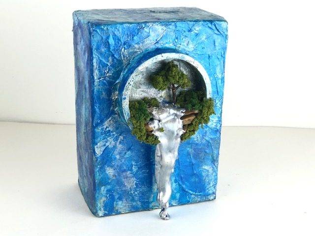RIVER IN THE SKY, a Charming, Uniquely Creative, Full Size Cremation Urn for Human or Pet Ashes