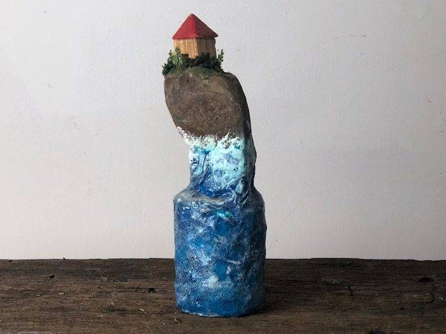 SURF SIDE, a Unique, One of a Kind Keepsake or Sharing Cremation Urn for Human or Pet Ashes
