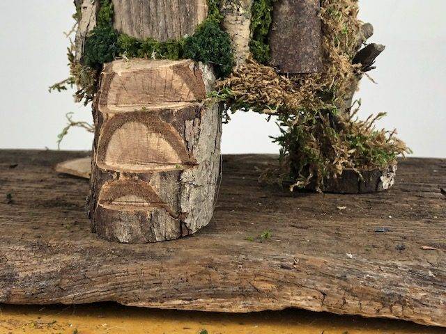 MOSS CABIN, a Rustic, One of a Kind, Unique, Full Size Cremation Urn for Human or Pet Ashes