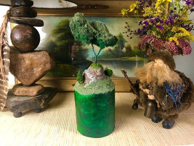 QUIET HILL, a Unique, Small or Sharing Cremation Urn for Human or Pet Ashes