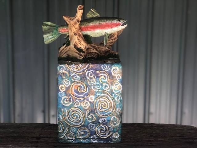 FISHERMAN’S DELIGHT, a Beautiful, Unique, Full-Size Cremation Urn for Human or Pet Ashes
