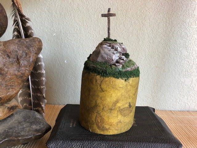 AMAZING GRACE, a Unique, Faith-based, Ceramic Small or Sharing Cremation Urn for Human or Pet Ashes