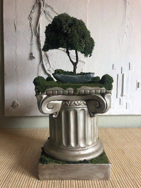 GRECIAN GARDEN, a Unique, One-of-a-Kind, Mid-Size Cremation Urn for Human or Pet Ashes