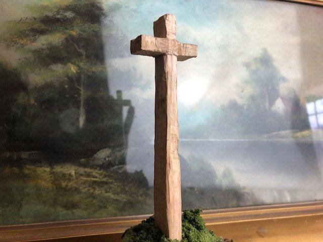 SACRED CROSS, a Unique, Handmade Faith-based, Keepsake or Sharing Cremation Urn for Human or Pet Ashes