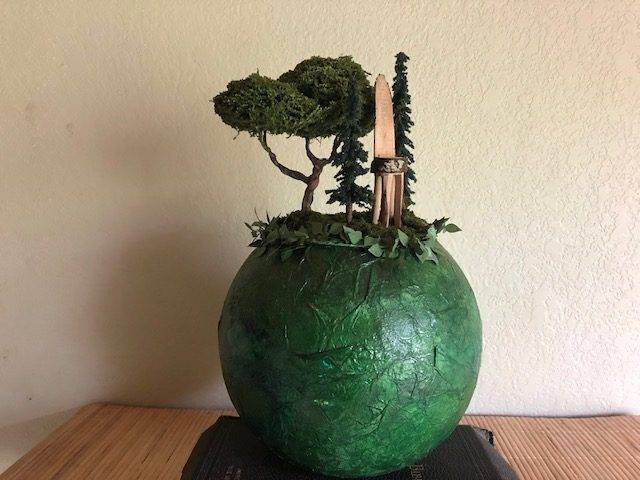 NATURE’S THRONE, a Unique, Ceramic, Mid-Size, Small or Sharing Cremation Urn for Human or Pet Ashes