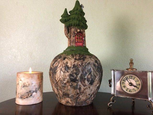 HAVEN,, a Whimsical, One-of-a-Kind, Full-Size Ceramic Cremation Urn for Human or Pet Ashes