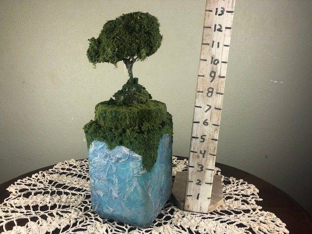 TREE SQUARED, a Unique Glass Small or Sharing Cremation Urn for Human or Pet Ashes