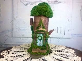 CREMATION URN: Hide-Away Forest 5, a Whimsical Small or Sharing Cremation Art Urn for Human or Pet Ashes
